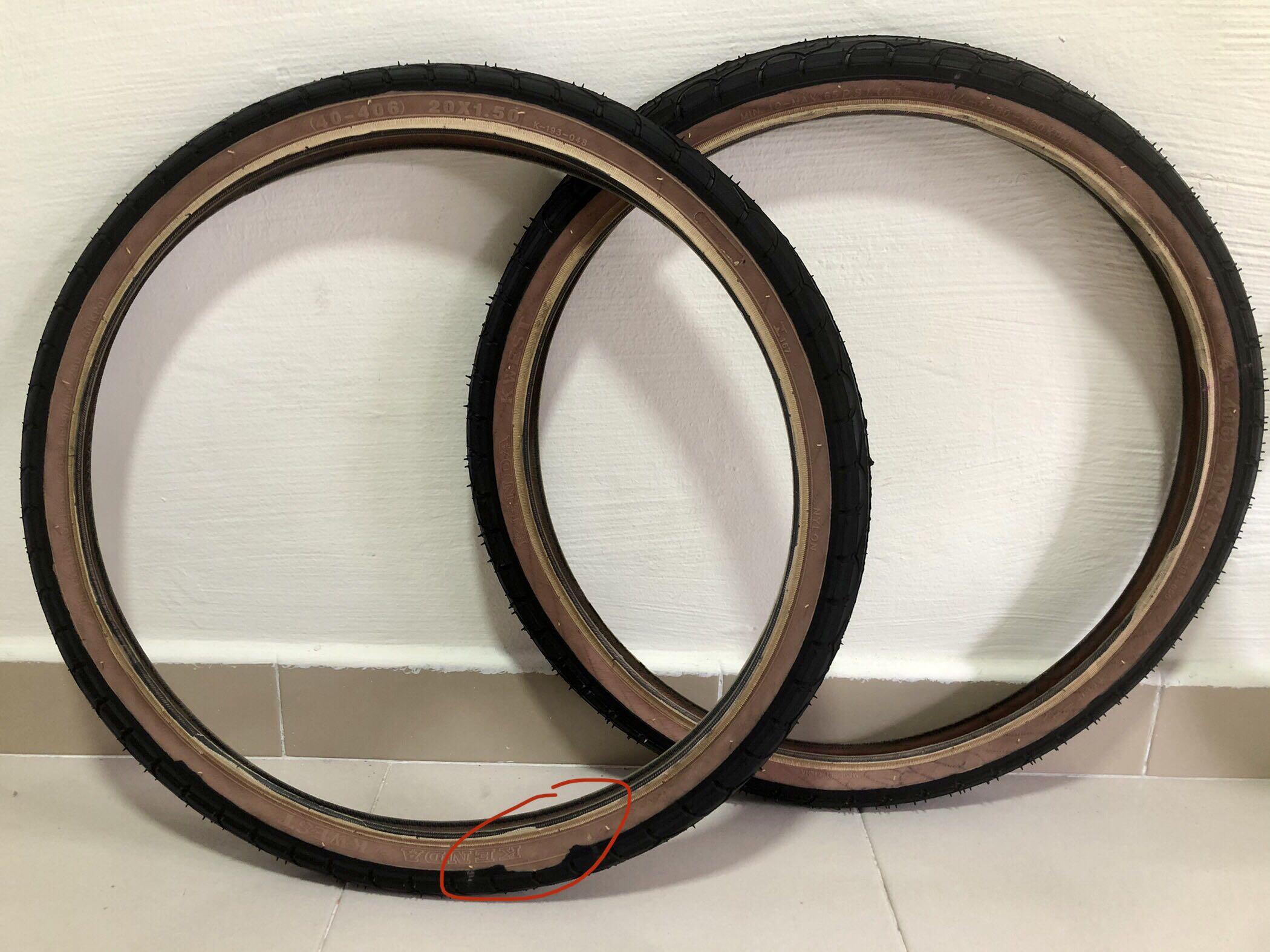 Kenda kwest 20 inch tires 20x1.5 one pair