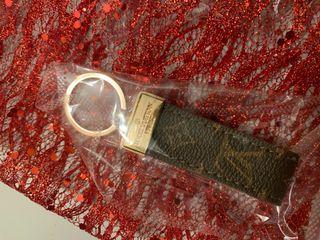 keychain with gold hardware