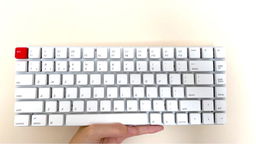 Keychron K3 84鍵超薄無線矮軸機械鍵盤白色無背光版茶軸(Version 2 