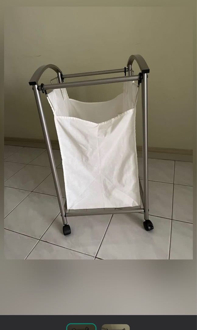 Laundry basket with roller, Furniture & Home Living, Cleaning