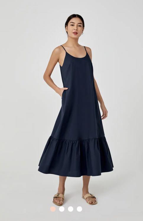 Philippa hem detail midi top dress