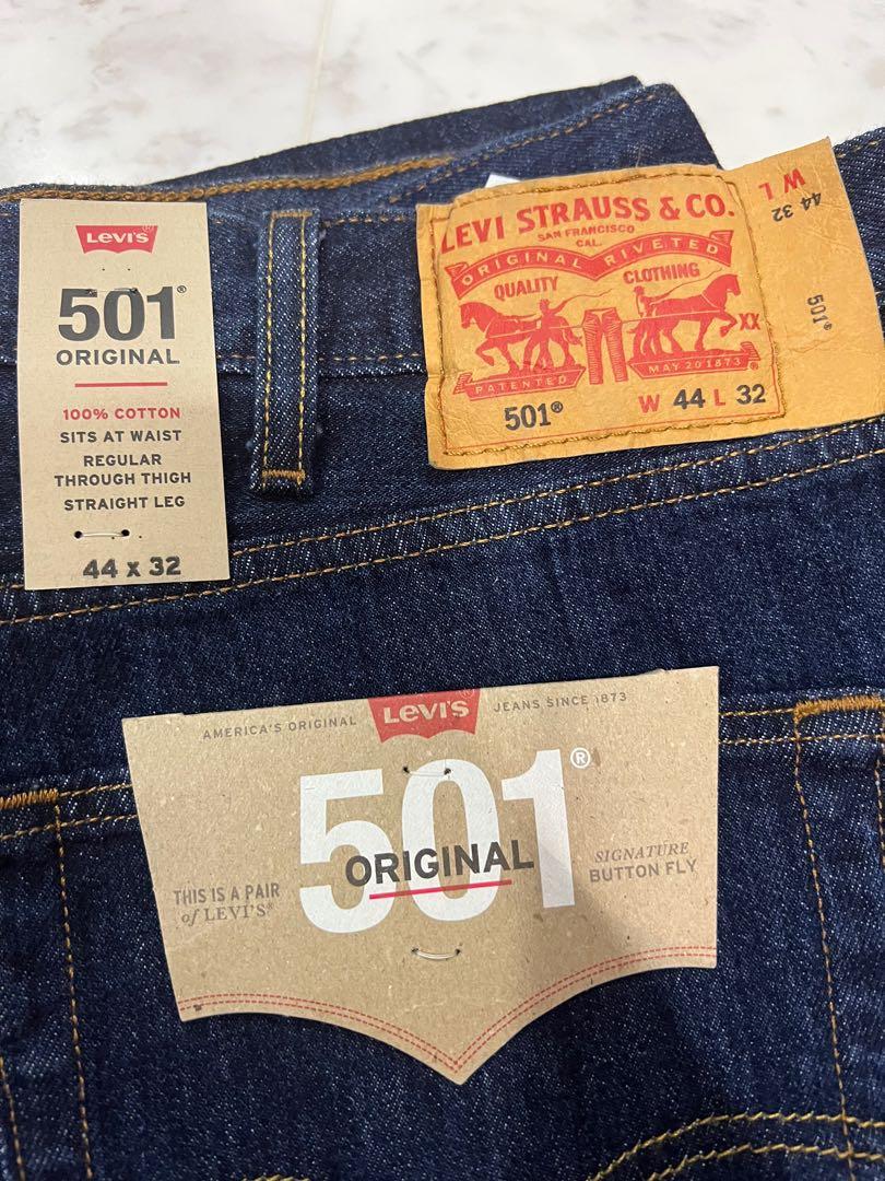 LEVI s original 501 44 x 32 Men s Fashion Bottoms Jeans on