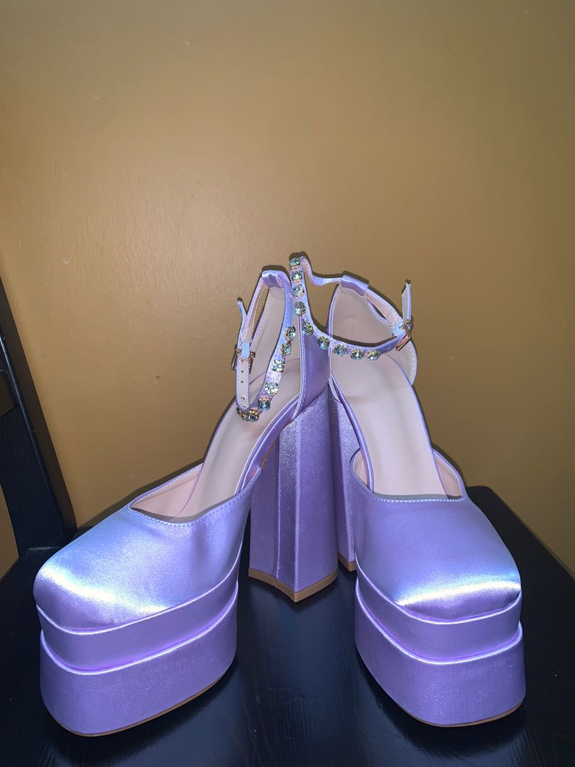 Lilac platform deals shoes