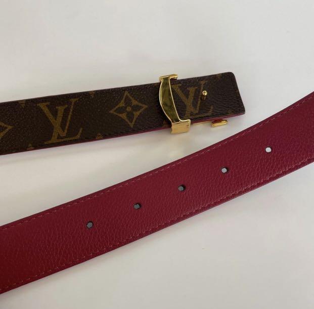 Louis Vuitton Iconic 30MM Monogram Fuchsia Reversible Belt Size