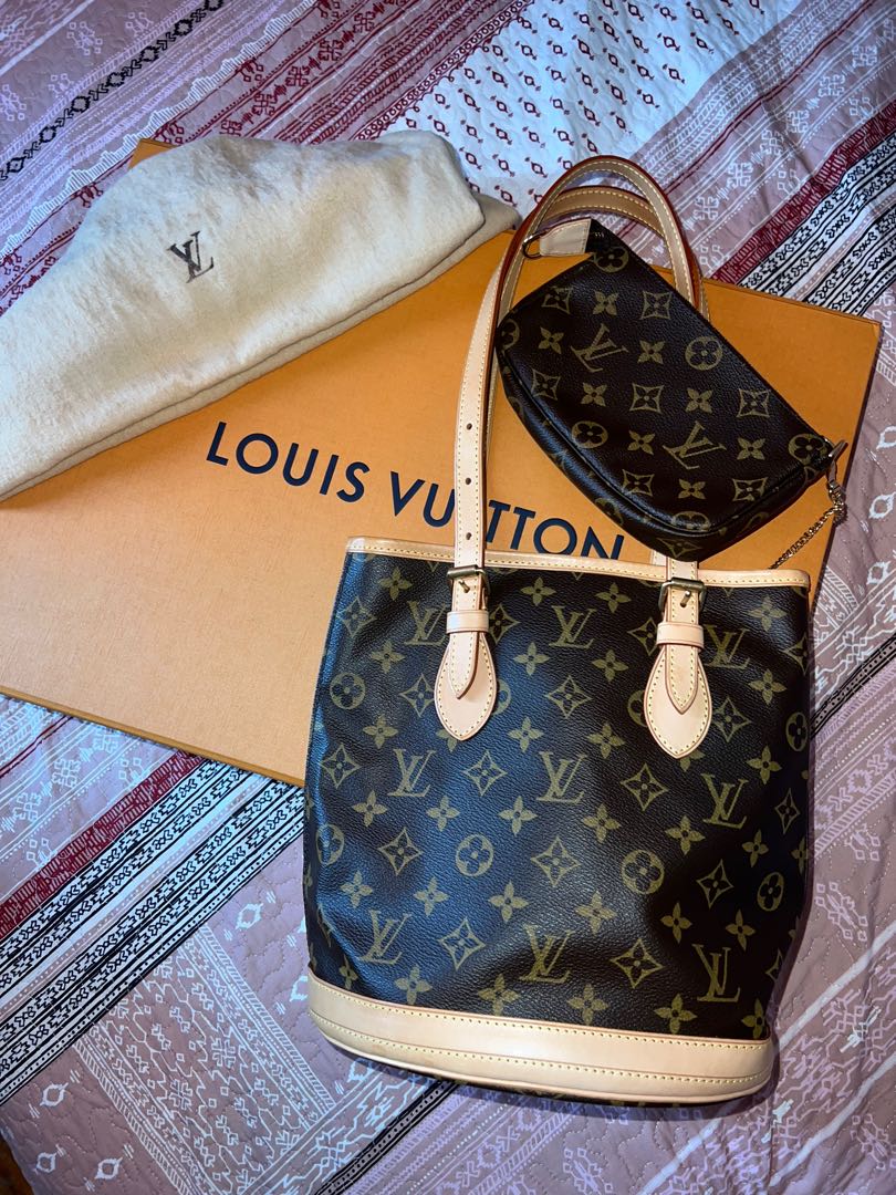 Louis Vuitton Monogram Bucket Bag- (PM size), Luxury, Bags & Wallets on  Carousell