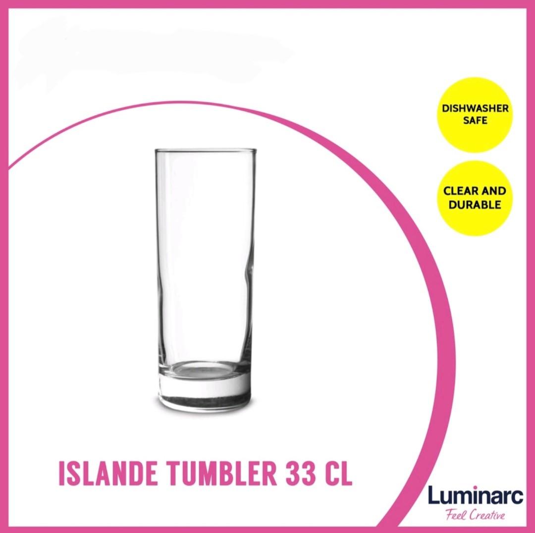 6 Or 12 Luminarc Islande 330ml Hi Ball Drinking Glasses Set Cocktail Water Party 