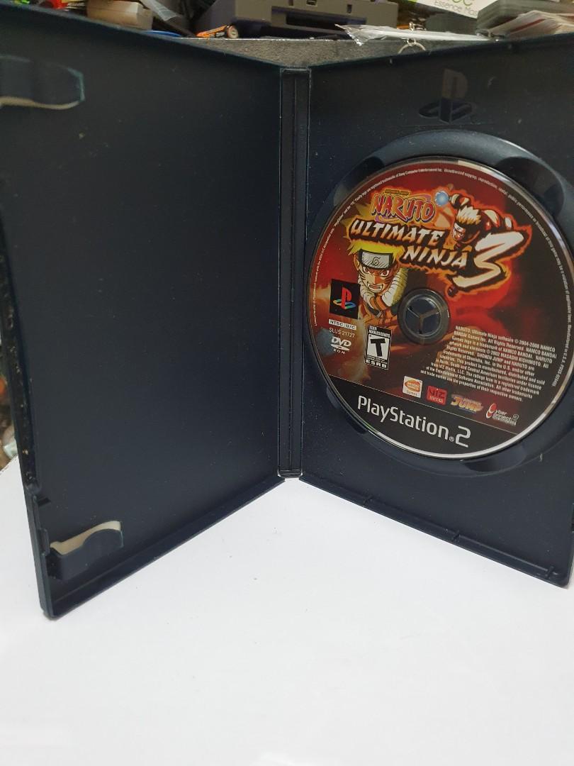 Naruto Ultimate Ninja 3 (Sony Playstation 2, ntsc) (Category: PlayStation) located in Quezon City. Submitted by itemsforadoption (Listing ID 1156027153, Image 3). Description: Rfs: Its 2022! Happy New Year. Now is a time to be joyous and declutter. And I'm doing just that this season. Naruto Ultimate Ninja 3 , has no manual but has case cover and ps2 disc. Game is in good working condition. Explore the hidden leaf village in a brand new story mod
