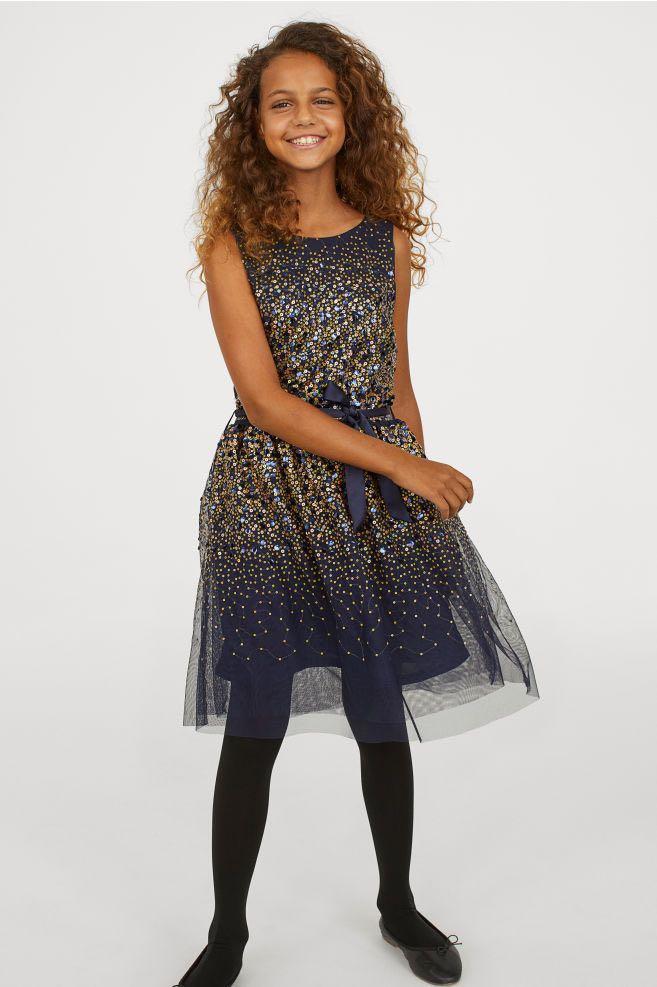 H&m navy dress top