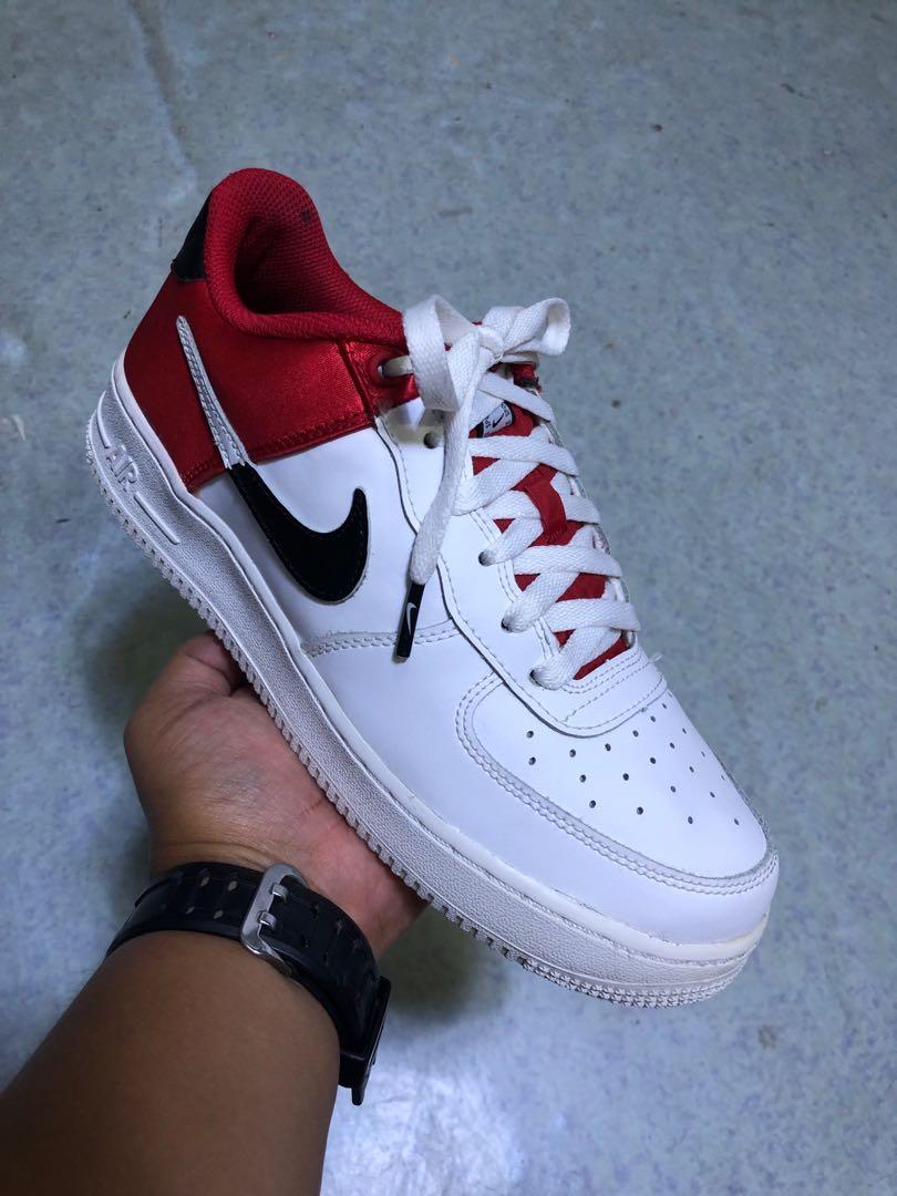 Nike Air Force 1 LV8 NBA White Crimson Gum (GS)