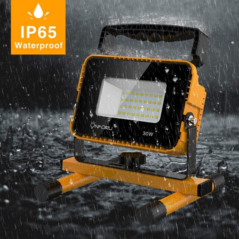 Onforu 30W LED Work Light, 250W Equivalent Job site Lights, IP65