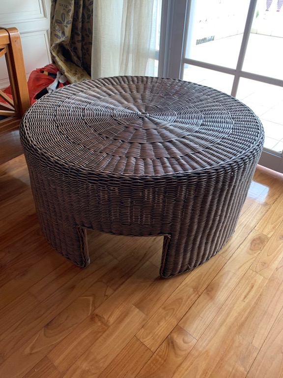 Outdoor rattan coffee table, Furniture & Home Living, Furniture, Tables