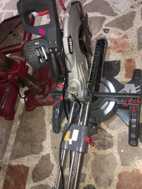 🤩OZITO DOUBLE BEVEL SLIDING MITRE SAW🤩 (Category: Construction Tools & Equipment) located in San Pedro. Submitted by aussie.surplustore (Listing ID 1155984841, Image 3). Description: 🤩OZITO DOUBLE BEVEL SLIDING MITRE SAW🤩 PRICE: 6,900 📌 All items are from Australia SURPLUS/USED or MALL PULL OUT Tested and Working 📍MODE OF PAYMENT: GCash or Bank Transfer NO COD TRANSACTION payment first only. .