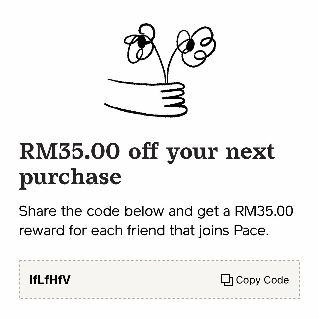 Pace App Malaysia Refferal Code Promo Code Refer Friend Voucher Payment Installment Gift Reward