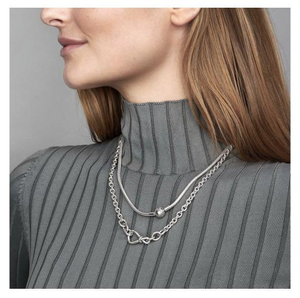 Pandora infinity top knot necklace