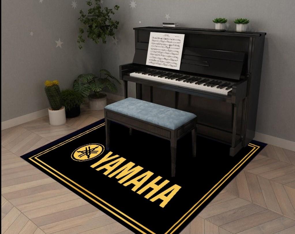 Piano carpet with Yamaha wording, Furniture & Home Living, Home Decor