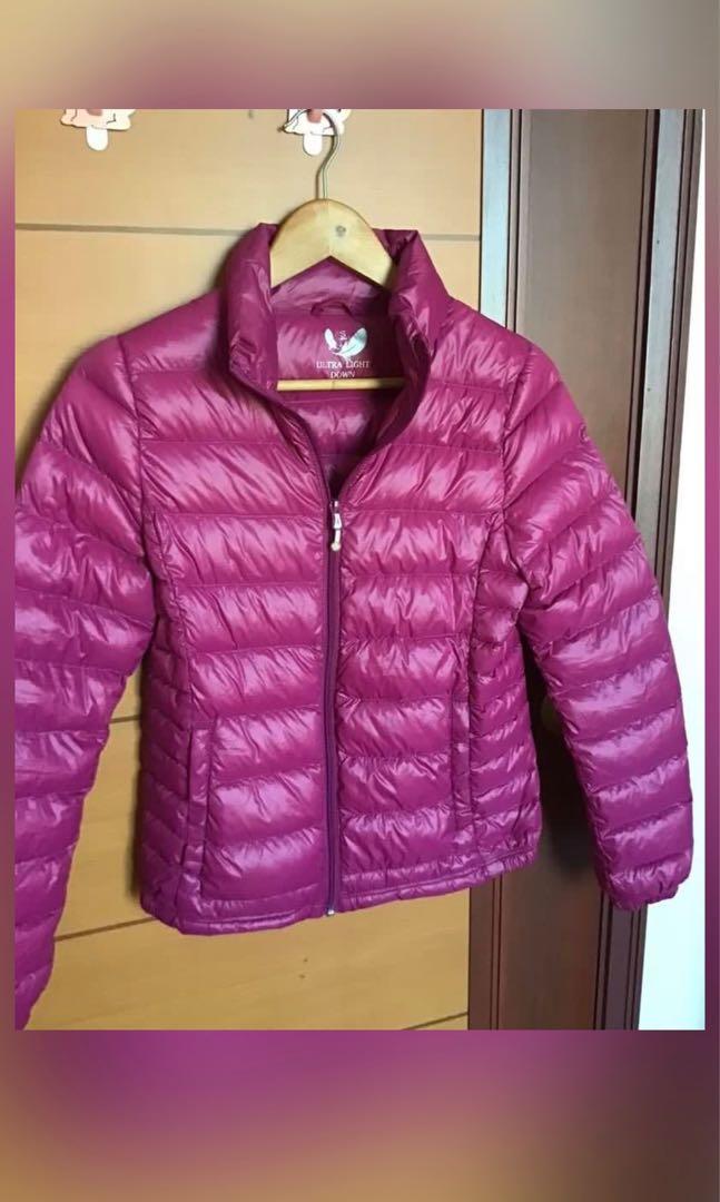 Purple Ultra light down jacket for winter Women s Fashion Coats