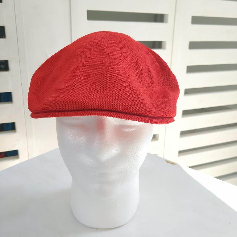 Mens red on sale flat cap