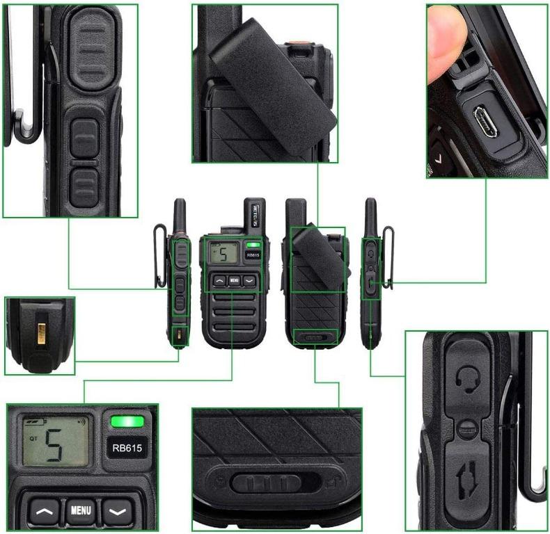 Retevis Rb615 Pmr Frs Mini Walkie Talkie Pmr446 Ptt, 45% OFF