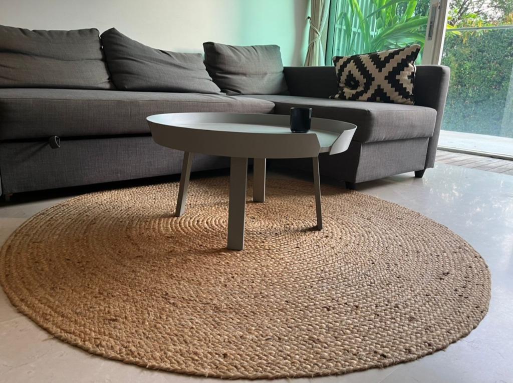 Round ratan rug, Furniture & Home Living, Home Decor, Carpets, Mats