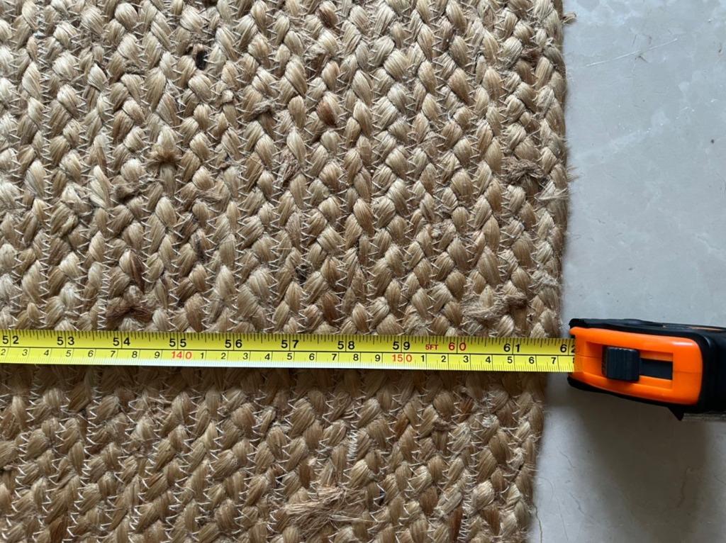 Round ratan rug, Furniture & Home Living, Home Decor, Carpets, Mats