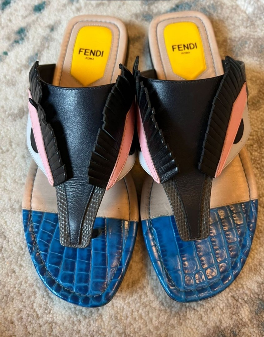 Fendi Womens Brown Sandals  ShopStyle