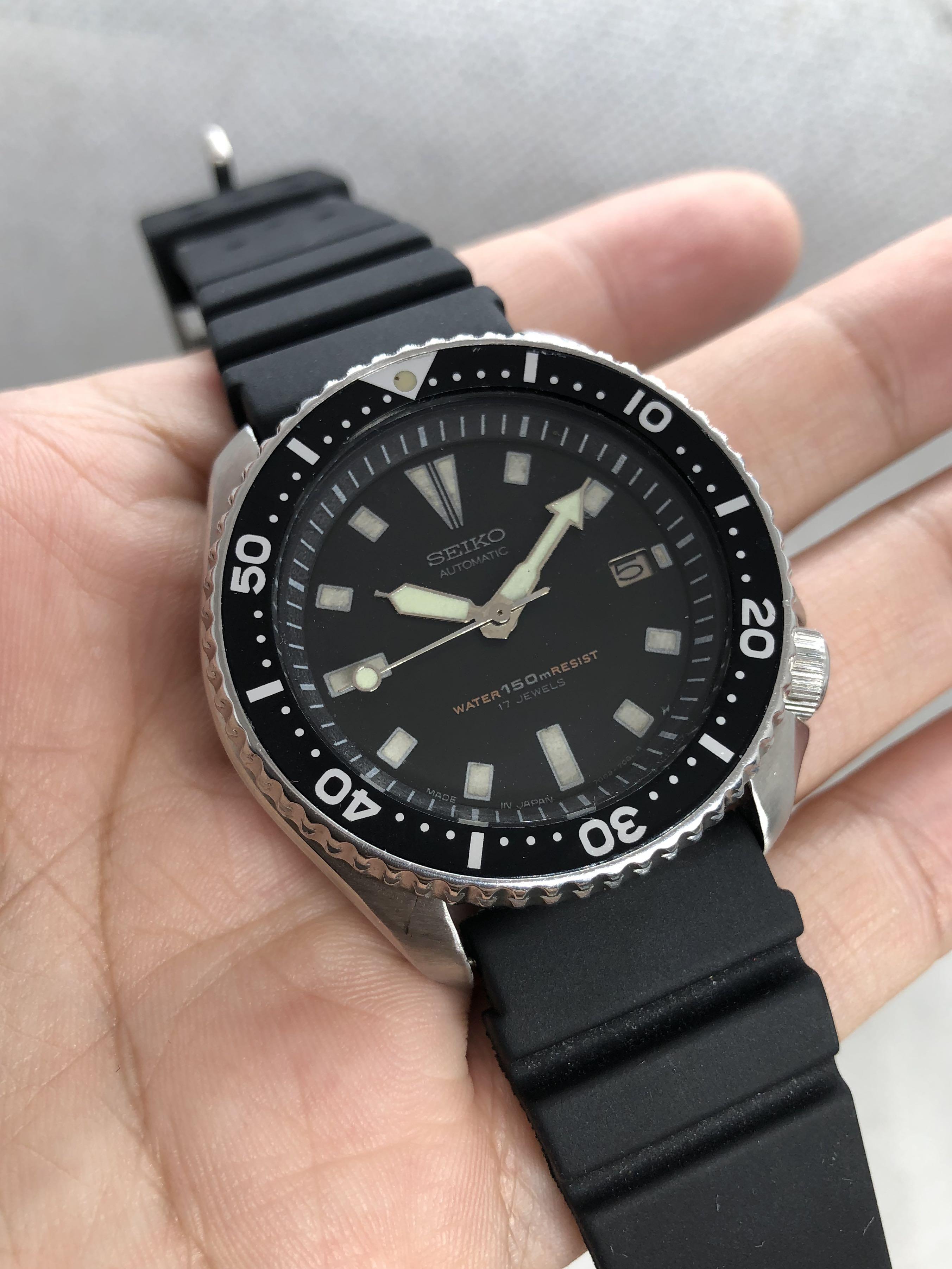 Seiko Diver Vintage 1992 Black 41mm Automatic Watch, Luxury, Watches on  Carousell