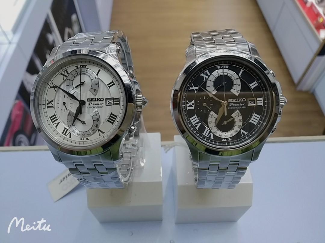 SPECIAL PRICE!! SEIKO PREMIER CHRONOGRAPH SPC065P1 ( 白面） SPC067P2 (  黑面）一年保養, 名牌, 手錶- Carousell