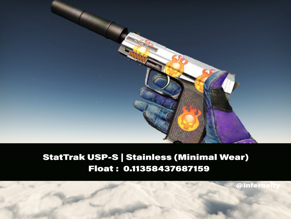 StatTrak USP-S Stainless MW CSGO SKINS KNIVES, Video Gaming, Gaming ...