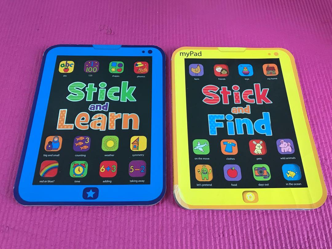 Stick and Learrn, Stick and Find 共2本, 興趣及遊戲, 書本 ...