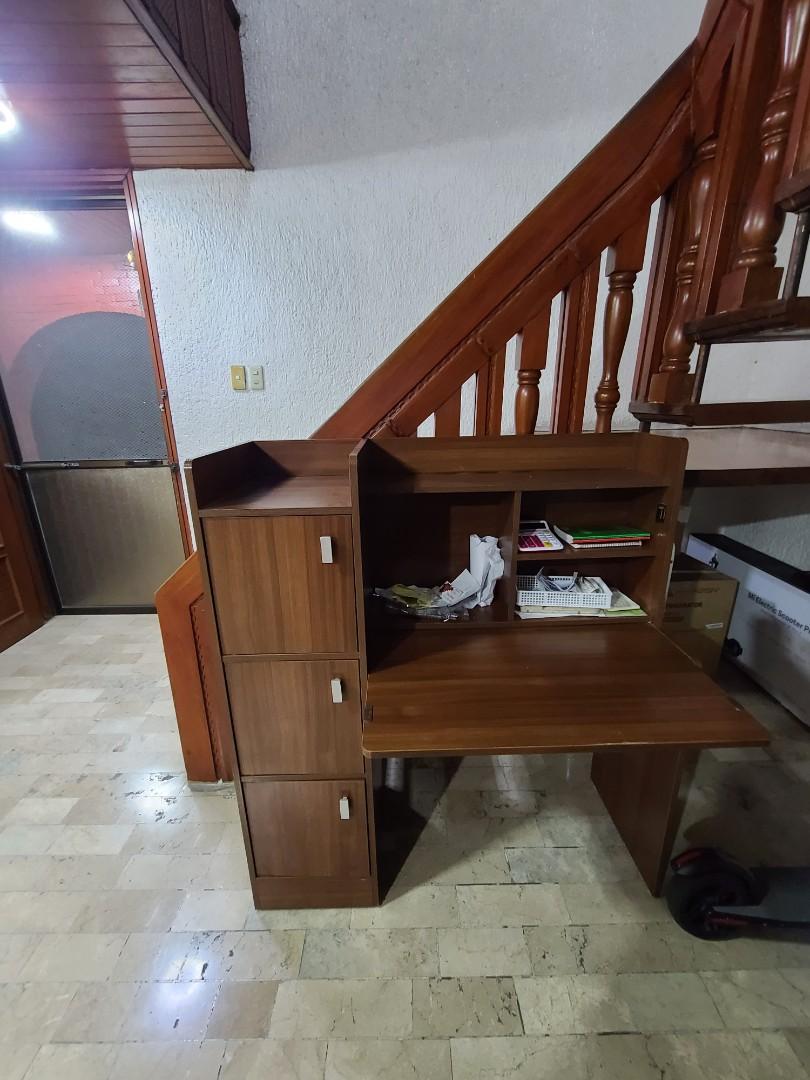 study table foldable slim type wooden heavy duty (Category: Tables & Sets) located in Makati City. Submitted by electrovox (Listing ID 1156100140, Image 3). Description: good as new barely used heavy duty table pick up location is magallanes village makati city 09175224998 09228524998.