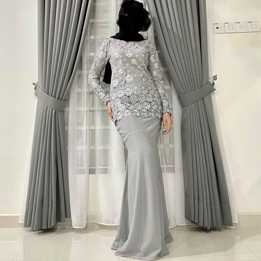 Baju top kurung lace