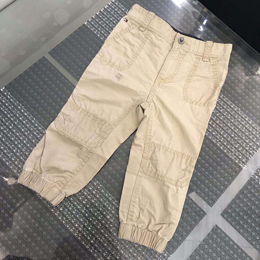 Tommy Hilfiger khaki cargo pants, Babies & Kids, Babies & Kids Fashion on Carousell