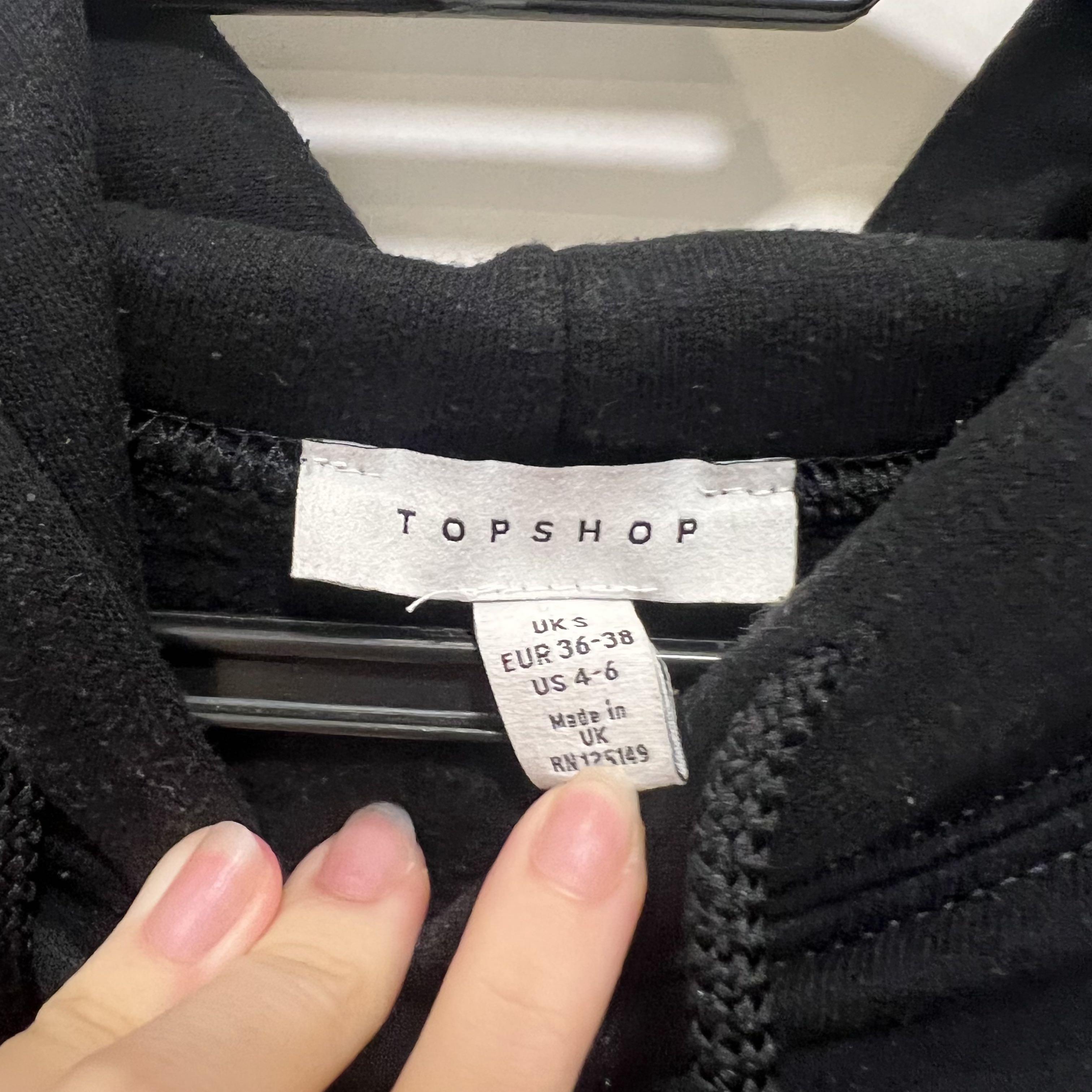 Black hoodie deals topshop