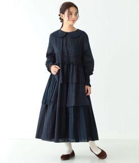 7月更新日本代購｜TORI-TO × BEAMS BOY 腰拼接洋裝黑色｜Meg