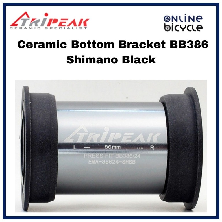 Boîtier De Pédalier Tripeak BB386 En Alliage - Pour Shimano, Neuf