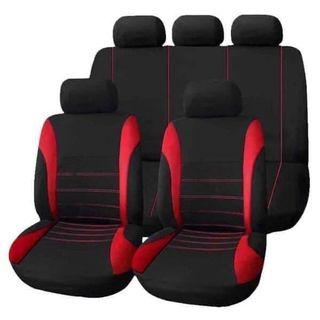 📺Universal 5 seat Car Seat Cover Set 9Pcs Seat Covers Front Seat Back Seat Headrest Cover
