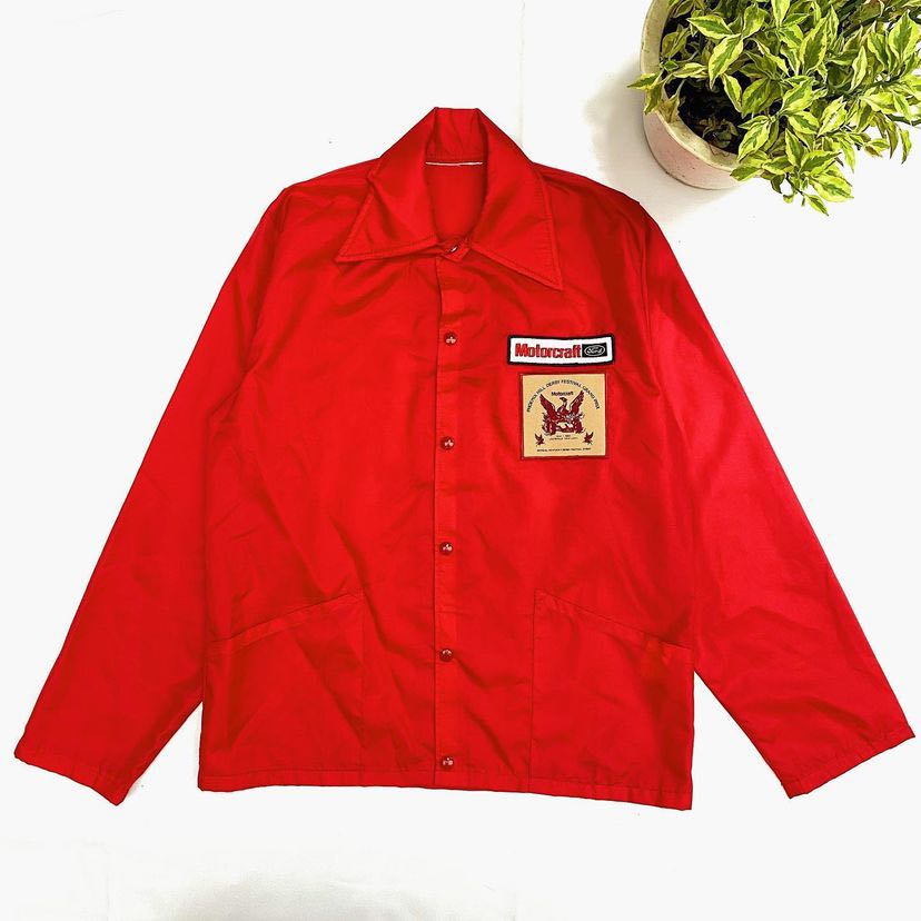 Vintage 90s Ford Motorcraft Racing Coach Buttondown Jacket m, Men's ...