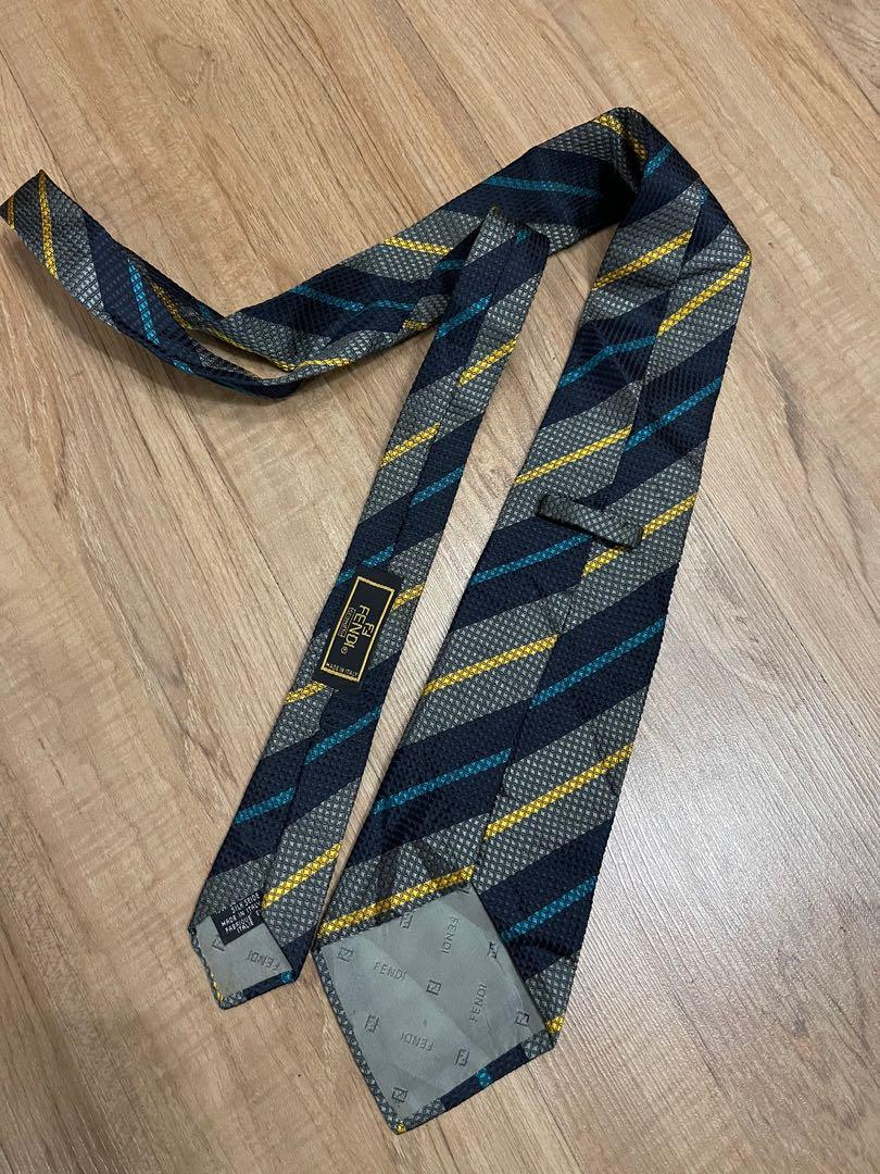 Fendi silk tie discount