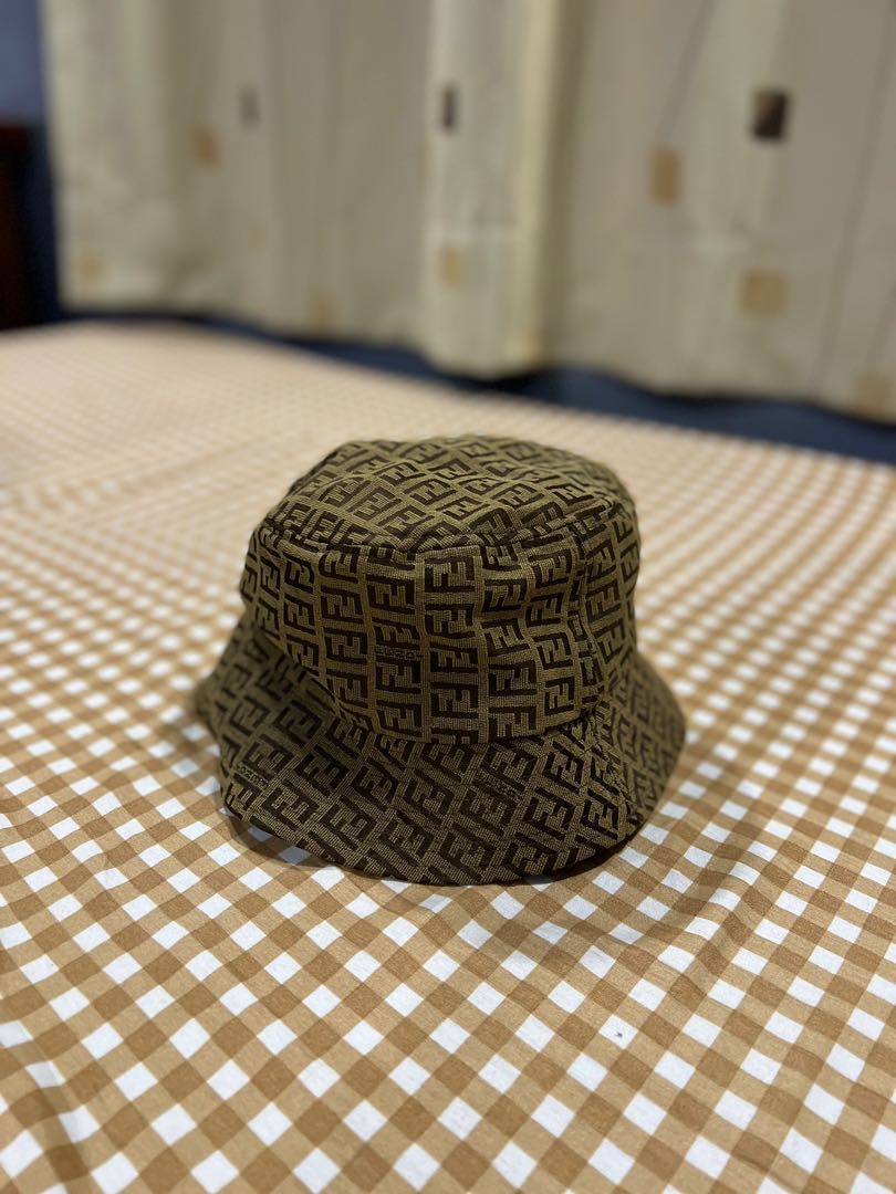 Vintage fendi zucchino bucket hat, Men 
