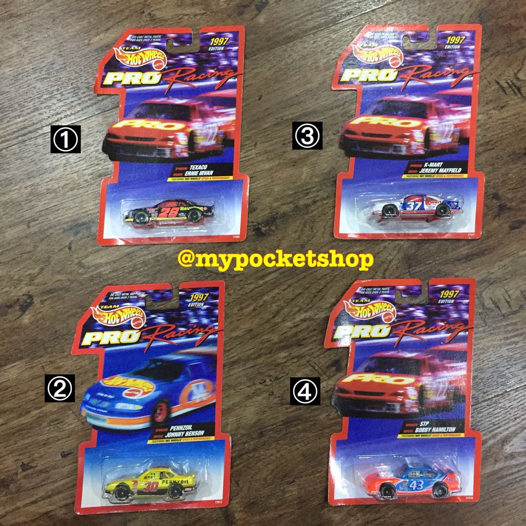 ALL RESERVED) Vintage Hot Wheels NASCAR / 1997 Hotwheels Basic Pro 