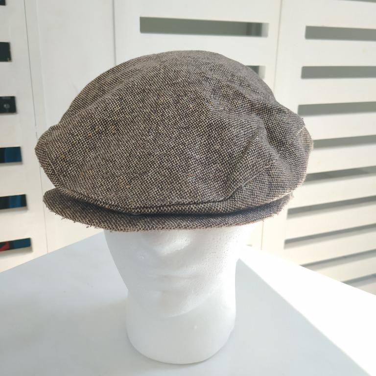 VINTAGE LONDON FOG FLAT HAT WOOL BERETTA CAP TOPI OLD SCHOOL STYLE