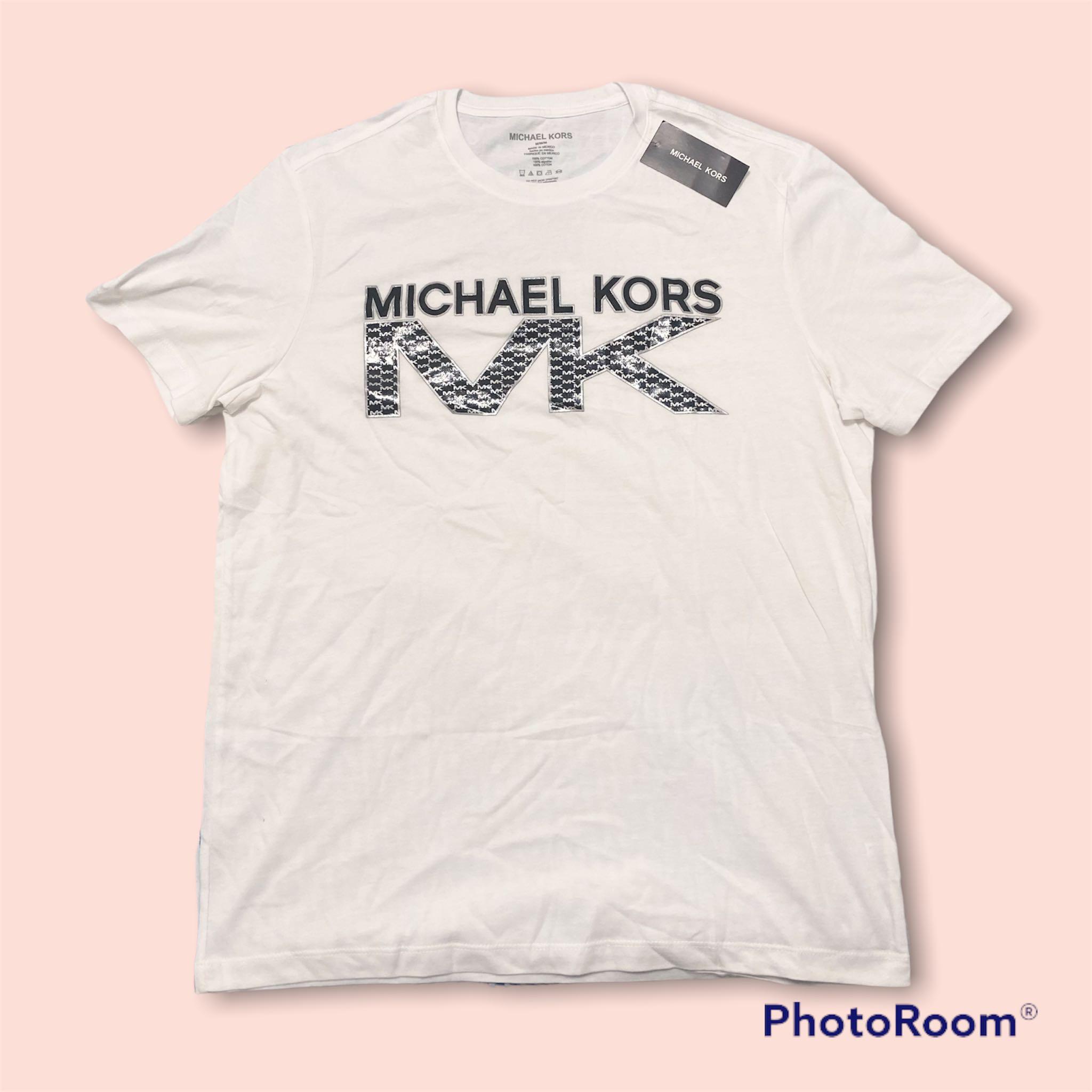 Michael Kors Men039s Performance White 100 Cotton 3Pack Small VNecks T  Shirts  eBay