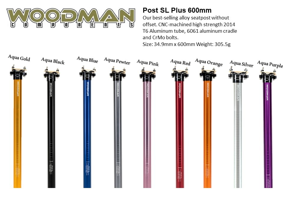 Woodman Seatpost SL600 34.9mm Sports Equipment Bicycles Parts