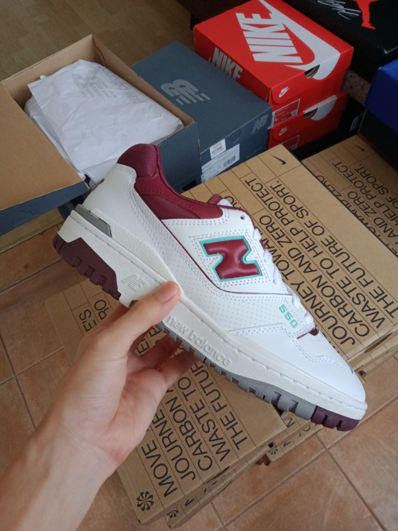 Burgundy new balance journeys sale