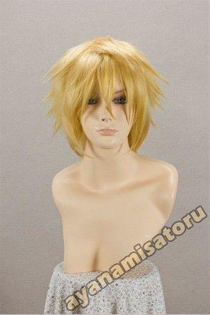 Yellow Blonde Male Cosplay Wig