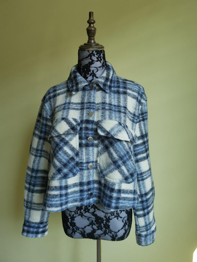 Zara top checked jacket