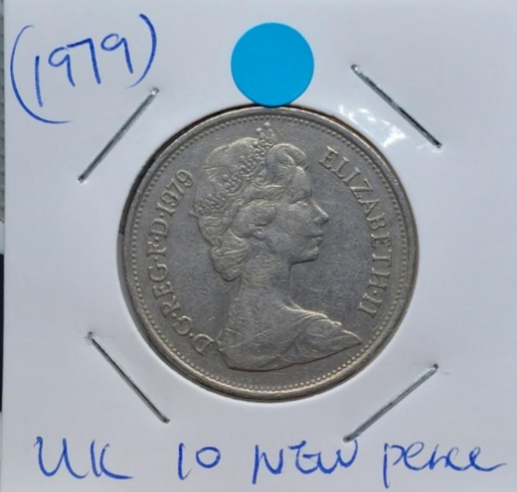 (1979) United Kingdom 10 pence (Circulation coins )/英國 10 新便士 ( 流通幣 ...
