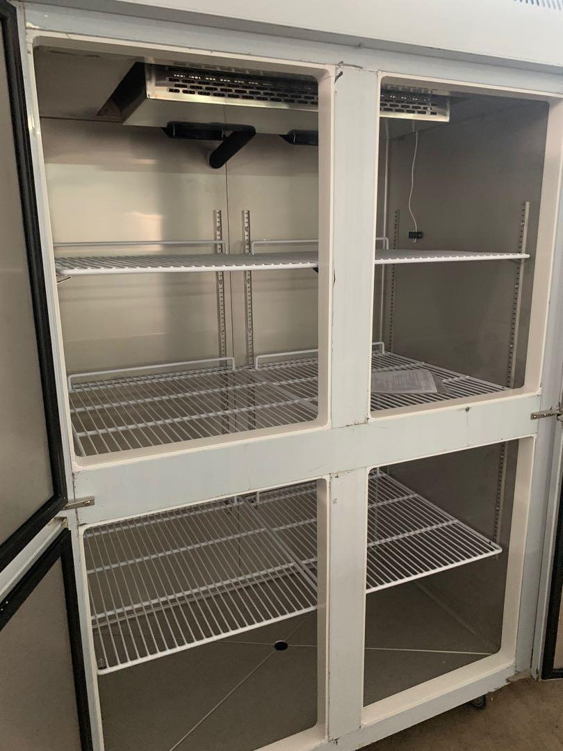 4 door upright fridge. Fan Blower cooling. Free deliver and warranty