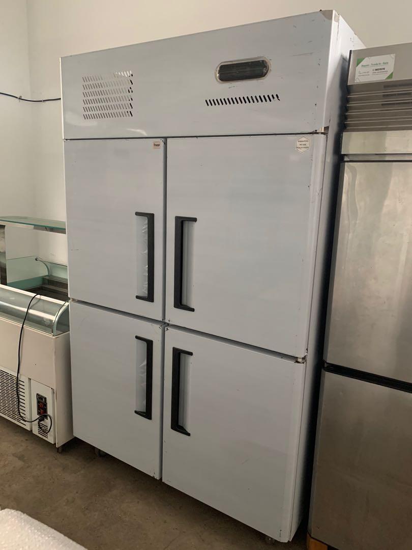 4 door upright fridge. Fan Blower cooling. Free deliver and warranty