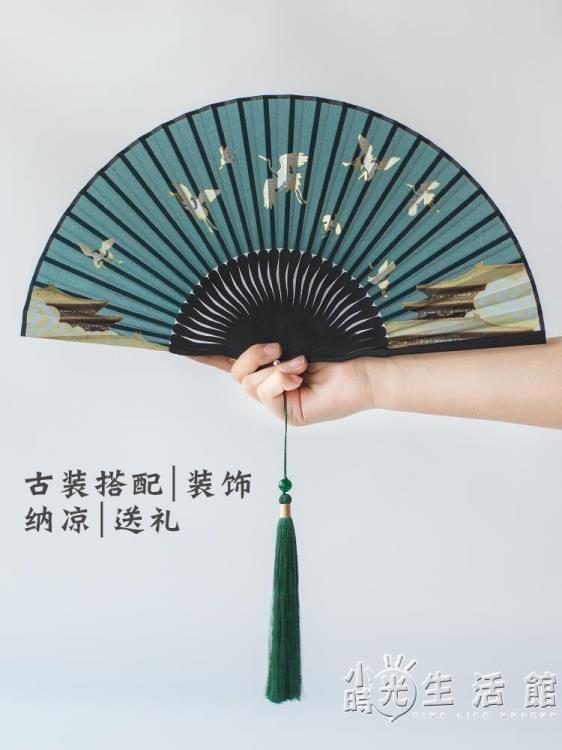 折扇子古典中國風夏季復古風舞蹈扇禮品工藝扇漢服旗袍日用折疊扇, 家具及居家用品, 戶外家具在旋轉拍賣